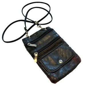 Distressed Leather Streetstyle Mini Crossbody